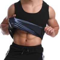 Чоловіча стягуюча майка Sweat Shaper Men's для схуднення з ефектом сауни, Майка сауна для спорту для чоловіків M/L XL / XXL Чорна