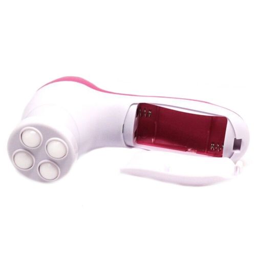 Електричний жіночий масажер для обличчя 5 в 1 Multifunction Face Cleaner AE-8782C 5 насадок, Масажна щітка зі змінними насадками на батарейках
