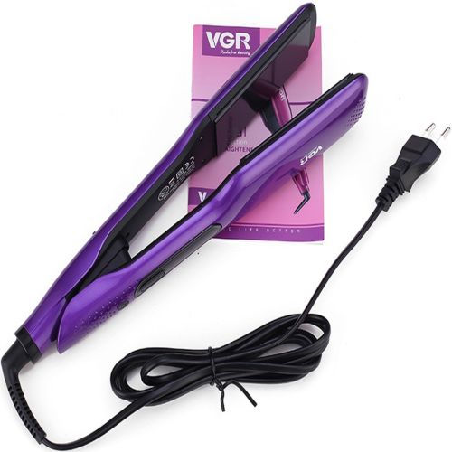 Утюжок выпрямитель для волос VGR V-506 50W плойка для укладки и выпрямления, керамический прибор, стайлер, щипцы с дисплеем и регулятором температуры