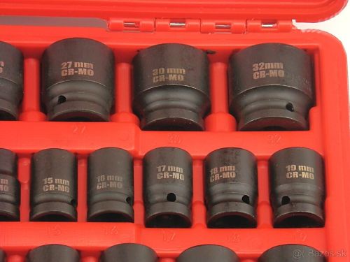 Набір торцевих шестигранних головок Piece Tool Set 1/2 " 31шт в кейсі, ударні головки 8-32mm з подовжувачем і кутовий насадкою 31 предмет у валізі