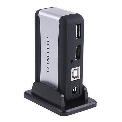 Вертикальний USB хаб HUB 2.0 Tomtop на 7 портів розгалужувач подовжувач від мережі