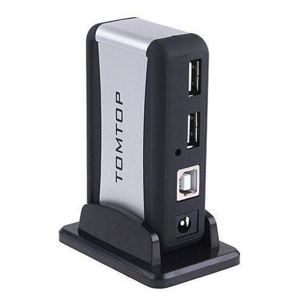Вертикальний USB хаб HUB 2.0 Tomtop на 7 портів розгалужувач подовжувач від мережі