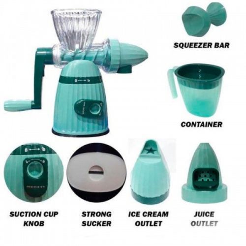 Соковыжималка ручная шнековая Meileyi Manual Juicer MLY-662 2 в 1 с набором насадок