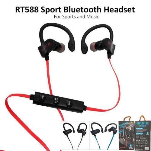 Бездротові спортивні bluetooth навушники RT558 BT з кріпленням на вухо RT-558