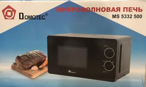 Мікрохвильова піч Domotec MS-5332 700W 20л, Black Мікрохвильовка Чорна