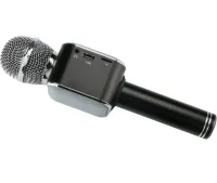 Бездротовий мікрофон караоке Wster WS-1818 Bluetooth USB AUX FM з вбудованою колонкою і функцією зміни голосу на акумуляторі в чохлі WS1818