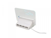 Настольные светодиодные часы Highstar с Led доской для записей с USB хабом, маркером и подсветкой