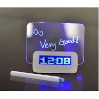 Настольные светодиодные часы Highstar с Led доской для записей с USB хабом, маркером и подсветкой