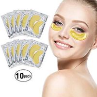 Золотые коллагеновые патчи для глаз Efero Crystal Golden Gold Eye Mask с биоактивным золотом 10шт