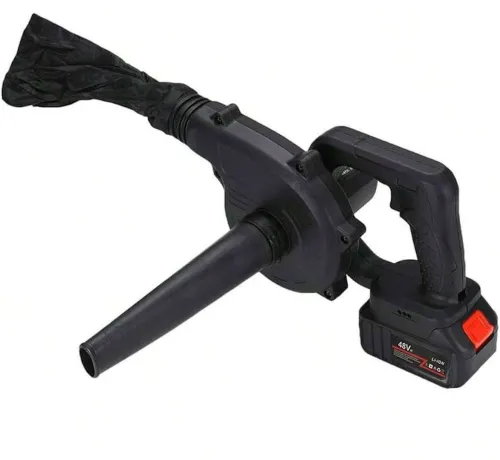 Акумуляторна повітродувка Blower MDHL CFJ001 48V 4Ah для прибирання листя, Бездротовий садовий пилосос дуйка 600W з мішком для пилу Чорний