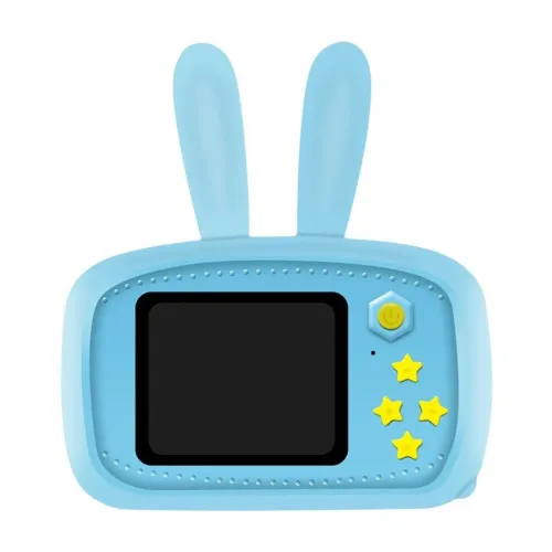 Дитячий акумуляторний фотоапарат DVR Baby Camera XL - 500R зайчик, Дитяча цифрова камера 7688 600mAh, цифровий фотоапарат для дітей Блакитний