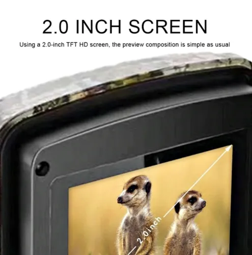 Мисливська фотопастка Trail Wild Hunt DL - 001 IP66 12MP з екраном 2 " і нічним баченням, боді камера нагрудний відеореєстратор з датчиком руху