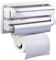 Кухонний потрійний тримач Triple Paper Dispenser 3 в 1 для паперових рушників харчової плівки та фольги Диспенсер органайзер Kitchen Roll (MA-53-20)