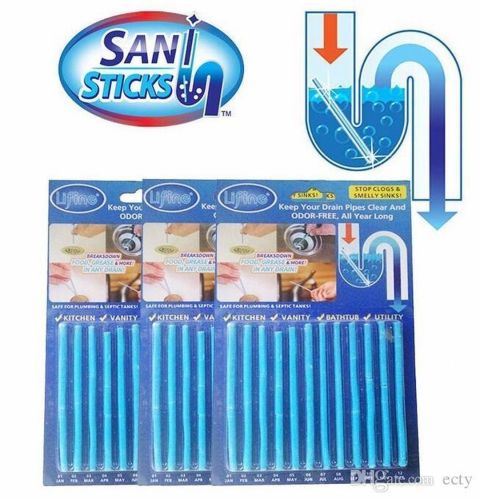Палички від засмічення зливу раковини Sani Sticks, від засмічень каналізації
