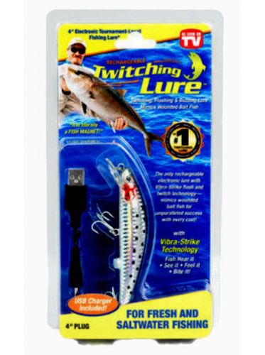 Электронный воблер со светодиодной подсветкой Twitching Lure приманка для ловли хищных рыб Твичинг Лур)