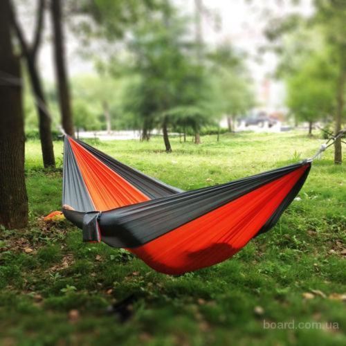 Гамак из нейлона туристический одноместный Travel hammock 270х140 см Летний с карманом
