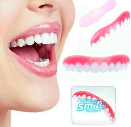 Знімні вініри для зубів Perfect smile veneers з кейсом. Голлівудська посмішка накладні зуби, капи, накладки для зубів верх, низ
