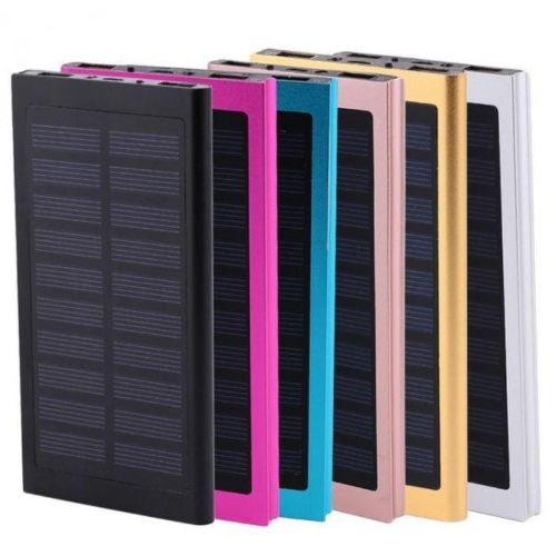 Портативное зарядное Power Bank Smart  на солнечной батарее Solar 89000 mAh Slim тонкий