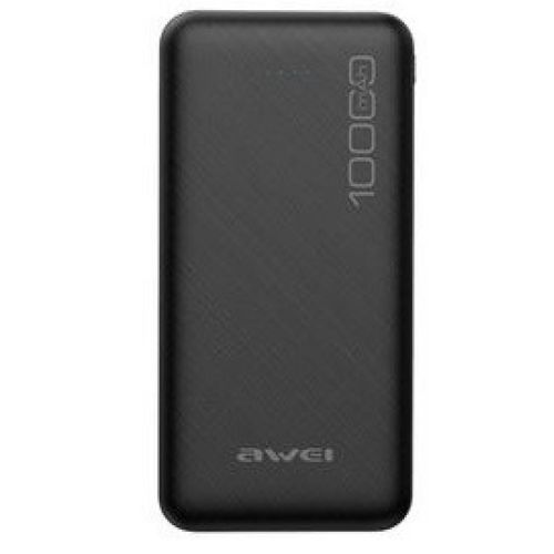 Портативное зарядное устройство Power Bank Awei P28K 10000 mAh, Black черный