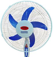 Підлоговий вентилятор Wimpex WX-1612 40 см stand fan 16" 100W з регулюванням висоти, Безшумний вентилятор Вімпекс 100Вт на підлогу 3 швидкості Білий