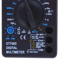 Кишеньковий звуковий мультиметр Digital dt700d Цифровий для контролю постійного і змінного напруги, Тестер зі звуковою прозвонкой з щупами