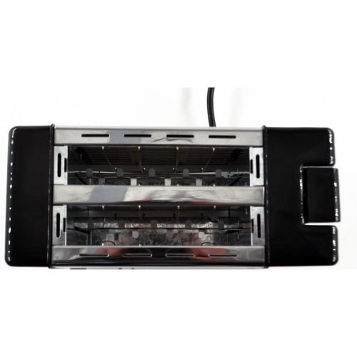 Кухонный тостер Domotec MS-3232 Black Steel 650W нержавеющая сталь