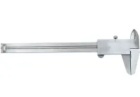 Механічний штангенциркуль з глибиноміром Vernier Caliper KC-A150 0 - 150mm в кейсі, Штангенциркуль 15 см для зовнішніх і внутрішніх вимірювань зі сталі
