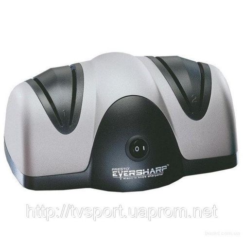 Велика подвійна электроточилка для кухонних ножів і ножиць Presto Eversharp Knife Sharpener від мережі 220V
