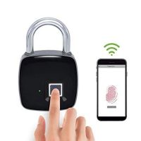 Розумний біометричний замок з сканером відбитка пальця Security Fingerprint Lock P3 Black