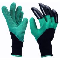 Гумові рукавички з кігтями для саду та городу Garden Genie Gloves Гарден Джені Гловес, садові рукавички
