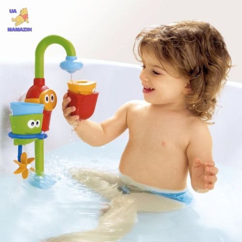 Розвиваюча дитяча іграшка для купання у ванній Baby Water Toys Водоспад "чарівний кран"
