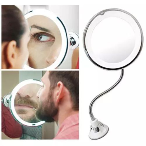 Гнучке дзеркало на присоску з підсвічуванням з 5X збільшенням Ultra Flexible Mirror 5X