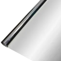 Самоклеюча дзеркальна плівка для вікон Proffilms Silver 20 2м x 90см для захисту від сонячних променів, Тонувальна 200x90см від сонця на вікна