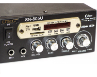 Стерео підсилювач потужності звуку UKC Xplod SN-805U 60W з вбудованим медіаплеєром і FM тюнером