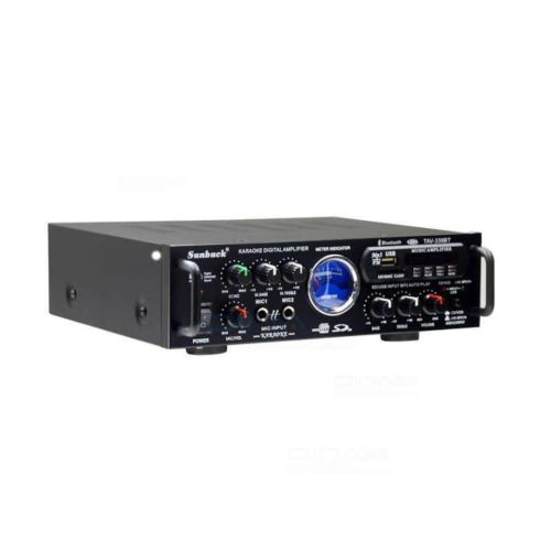 Підсилювач потужності звуку UKC AV - 339bt 300W + караоке на 2 мікрофони