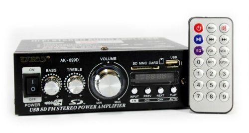 Підсилювач звуку UKC Xplod AK - 699D з Bluetooth і пультом 600W MP3 FM 220v 12v Стерео підсилювач в машину