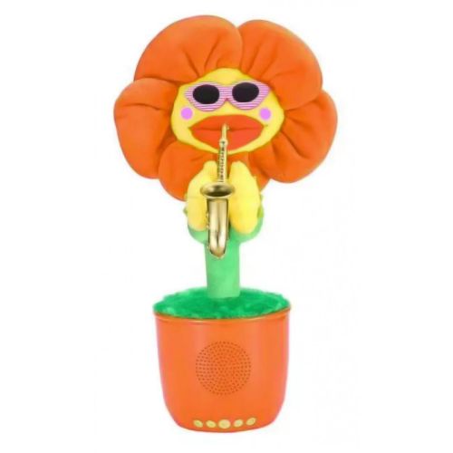 Портативна Bluetooth колонка Dancing Flower G26, Orange, Танцюючий і співаючий квітка Помаранчева