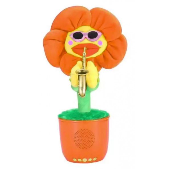 Портативна Bluetooth колонка Dancing Flower G26, Orange, Танцюючий і співаючий квітка Помаранчева