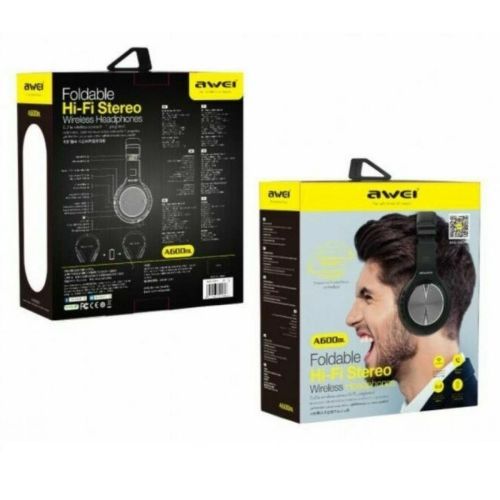 Бездротові Bluetooth навушники Awei A600bl Black, чорні