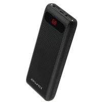 Портативний зарядний Power Bank Awei P70k 20000 mAh Black, чорні
