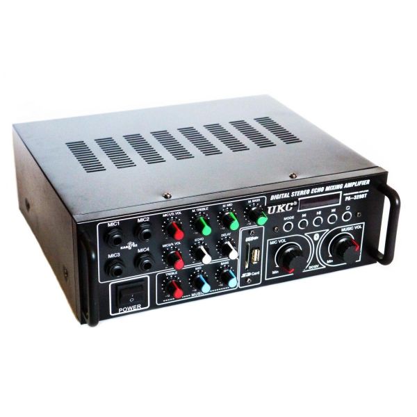 Стерео підсилювач потужності звуку UKC PA - 329bt 240W з караоке і Bluetooth