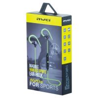 Бездротові спортивні bluetooth навушники Awei A620bl Black, чорні з кріпленням на вухо