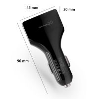Автомобільний зарядний пристрій на 4 USB UKC QC3.0 LZ-KC08 12-32V 35W 3.1 A в прикурювач
