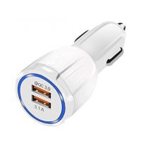 Автомобильное зарядное устройство на 2 USB QC3.0 UKC SY-681 12-32V 35W 3.1A от прикуривателя