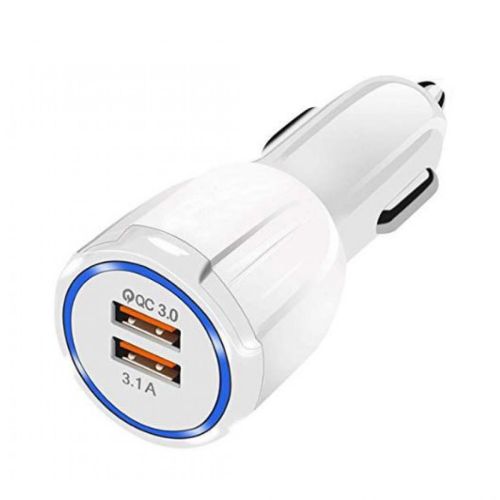 Автомобильное зарядное устройство на 2 USB QC3.0 UKC SY-681 12-32V 35W 3.1A от прикуривателя