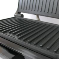 Сендвичница бутербродниця мультипекарь 4 в 1 Domotec MS-7704 1000W 4в1 сіра гриль, вафельниця, Горішниця 1000 вт