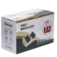 Вібраційний масажер для ніг Foot Massager MP-2257, електричний масажер для розминання ступень ніг і литок з підігрівом, Електромасажер Червоний
