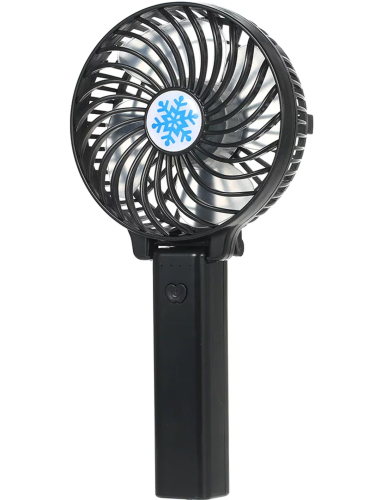 Ручний міні вентилятор Handy Mini Fan WX - 6508 USB акумуляторний настільний вентилятор трансформер зі складною ручкою і знімним акумулятором