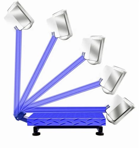 Посилені торгові ваги Domotec на 150 кг 30х40 FOLD з Залізною головою, товарні, базарні до 150кг посилена платформа Спартак, Matrix MX-421