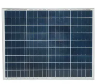 Універсальна полікристалічна сонячна панель Solar board Komaes 50W 18V 54x70x2. 5 см, Сонячна батарея KM(P)50 для зарядки від сонця Чорна